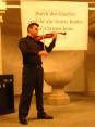 ...also on the violin, which was a surprise since Robert hadn't played a long time, as he explained during the concert