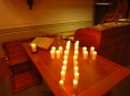 During the last song people from the audience lighted candles, which formed a cross.
